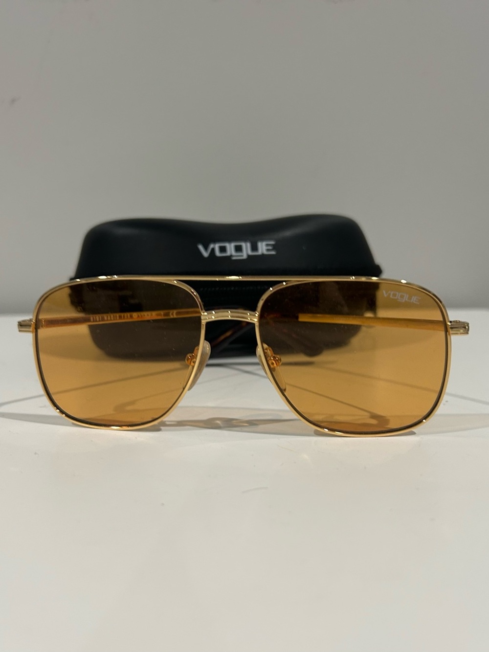 Vogue Gold Frame Sunglasses